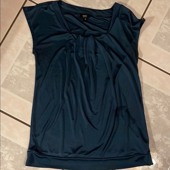 Mossimo Supply Co Black Relaxed Ruched Blouse - Picture 1 of 4